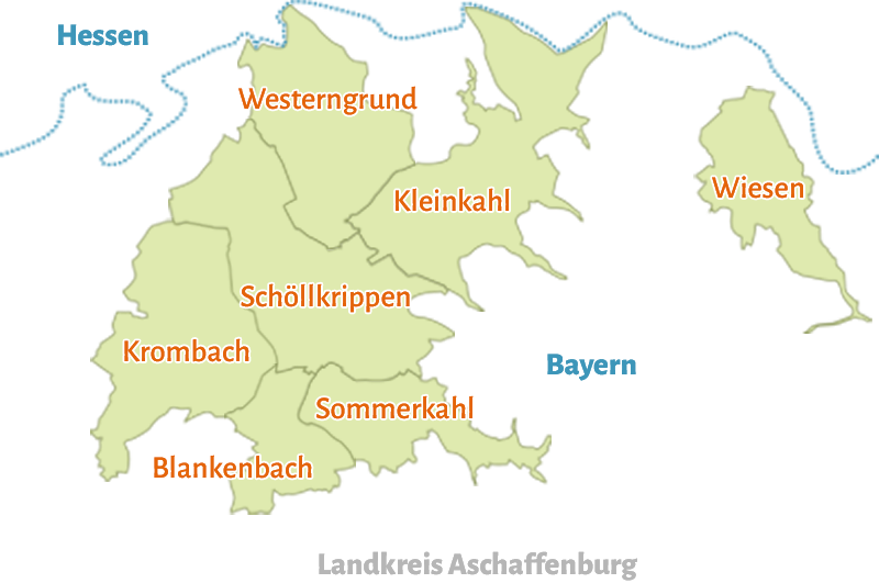  Landkarte VG Schöllkrippen 